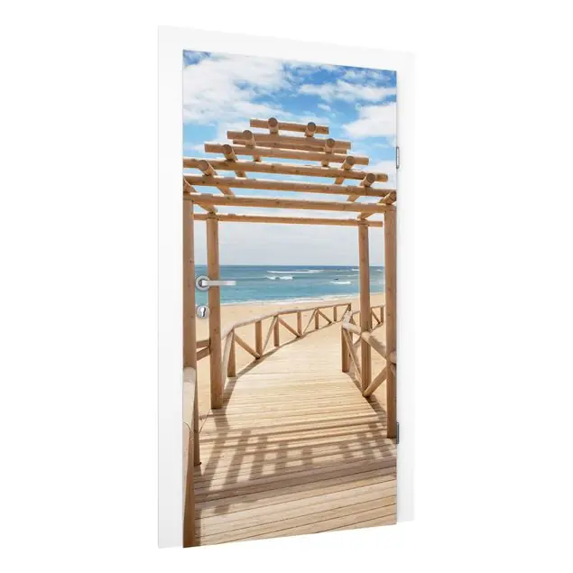 Strandpfad zum Meer in Andalusien Türtapete Neuheit