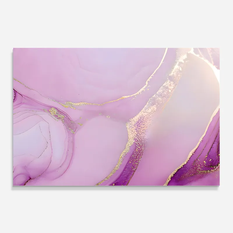 Küchenrückwand Glas Golden Purple Marble Garantierte Lieferung