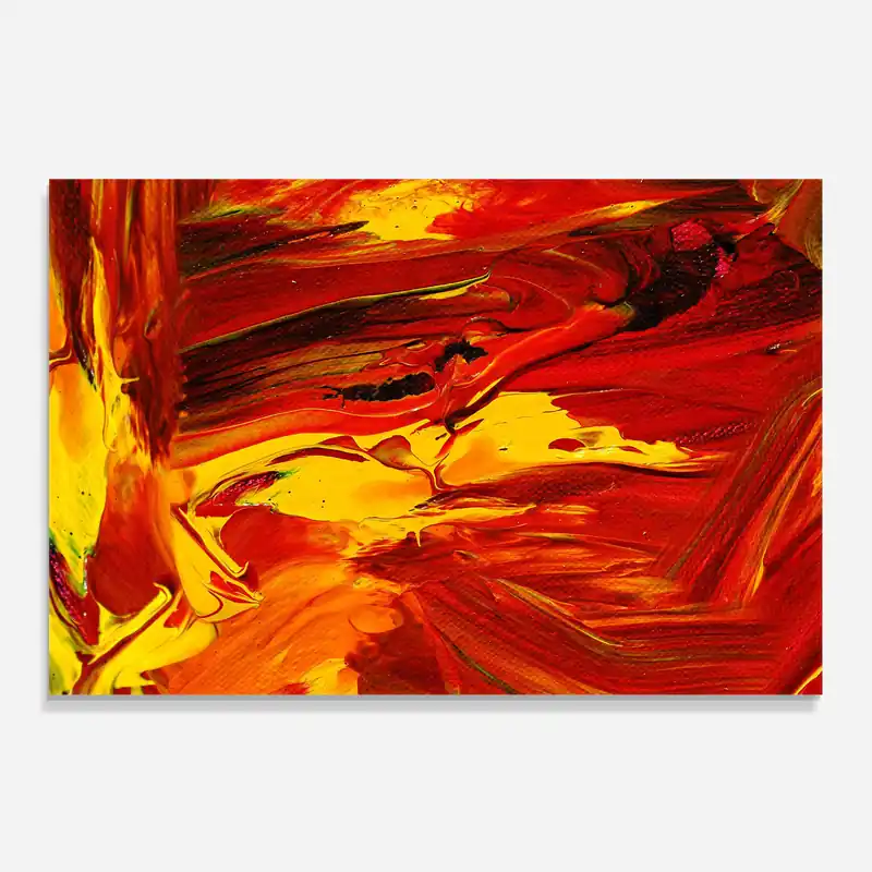 Begrenztes Angebot Küchenrückwand Glas Fire Painting