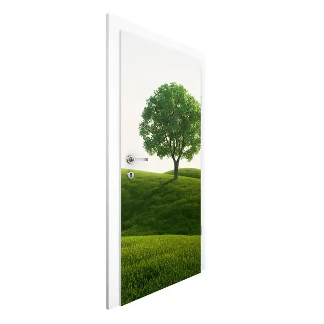 Grüne Ruhe Türtapete Begrenztes Angebot