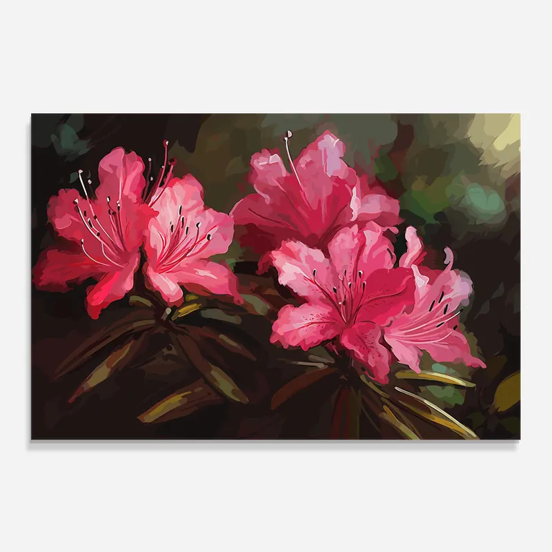 Kostenloser Rückversand Küchenrückwand Glas Pink Exotic Art