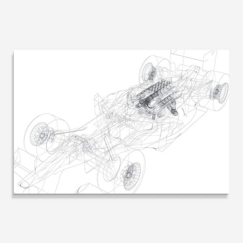 Küchenrückwand Glas F1 Line Car Markenware