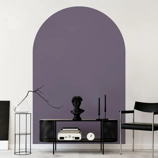 Mega-Angebot Simple mauve Rundbogen Tapete