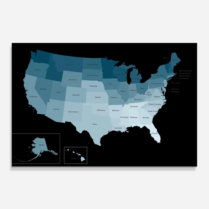Kostenfreie Lieferung Küchenrückwand Glas Sua Blue Map