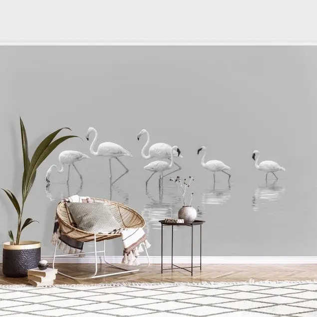 Kracherpreis Elegante Flamingos Fototapete • Vliestapete + Kleister • hergestellt in Deutschland
