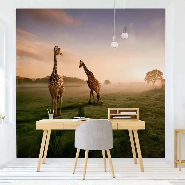 Jetzt Bestellen Surreal Giraffes Fototapete • Vliestapete + Kleister • hergestellt in Deutschland