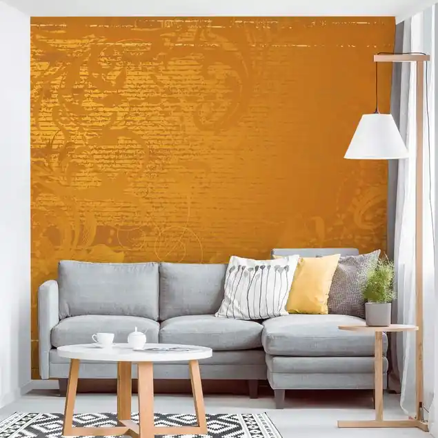 Goldener Barock Fototapete • Vliestapete + Kleister • hergestellt in Deutschland Highlight