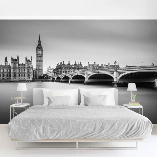 Kracherpreis Westminster Brücke und Big Ben Fototapete • Vliestapete + Kleister • hergestellt in Deutschland