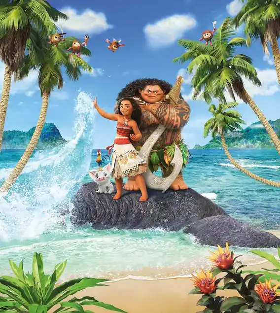 Nur Für Kurze Zeit Vaiana - Moana Beach Fototapete