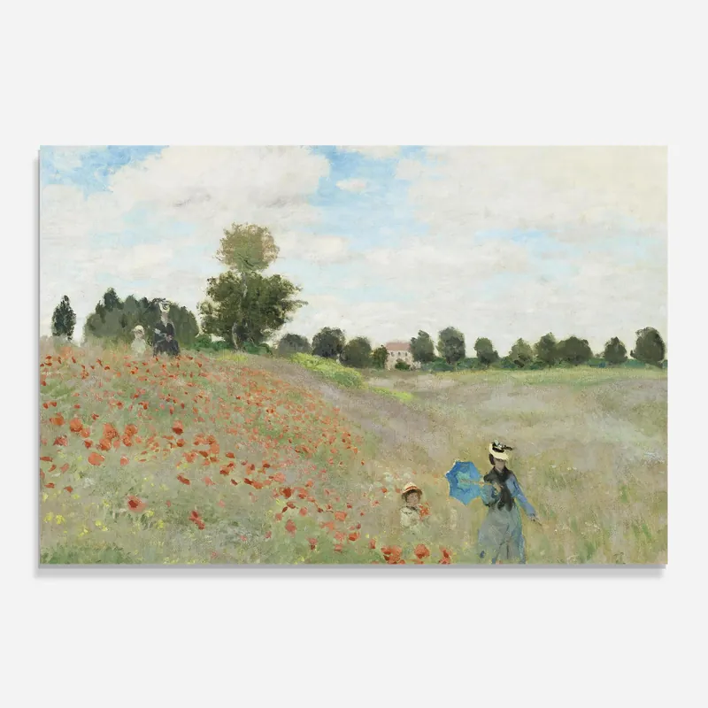 Knallerangebot Küchenrückwand Glas Poppy Field Near Argenteuil