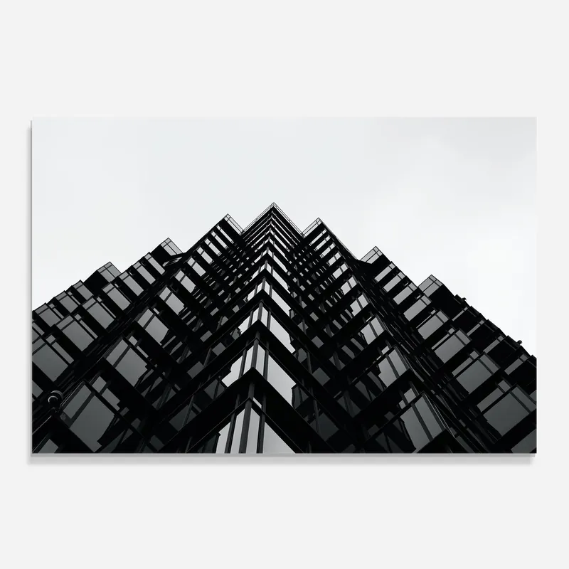 Küchenrückwand Glas Black Building Nur Heute