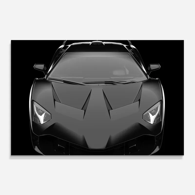 Küchenrückwand Glas Black Matte Lambo Nur Heute