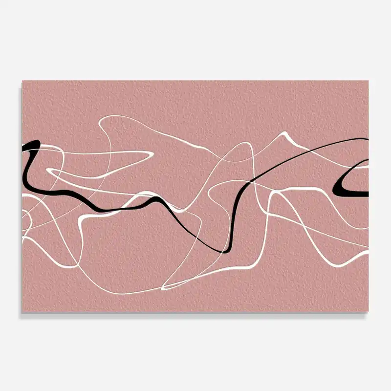 Meistverkauft Küchenrückwand Glas Abstract Pink Painting