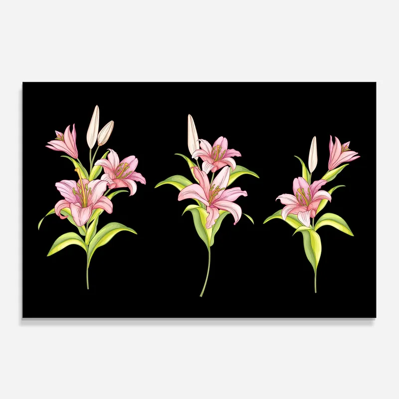 Küchenrückwand Glas Lily Set Preiswert