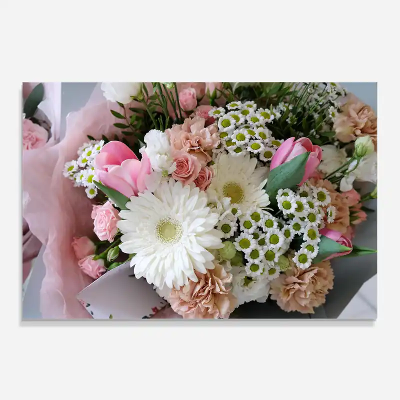 Küchenrückwand Glas Flower Mix Bouquet Heißes Angebot