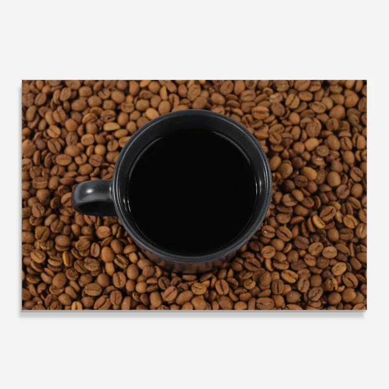 Garantierte Lieferung Küchenrückwand Glas Black Cup Of Coffee