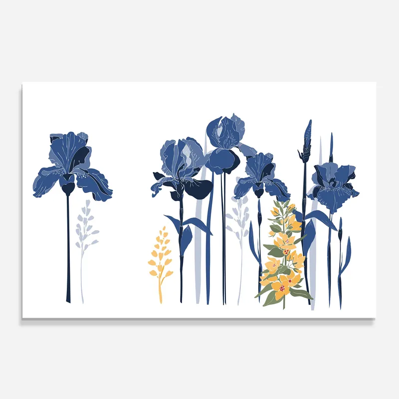Ausverkauf Küchenrückwand Glas Iris Blue Art
