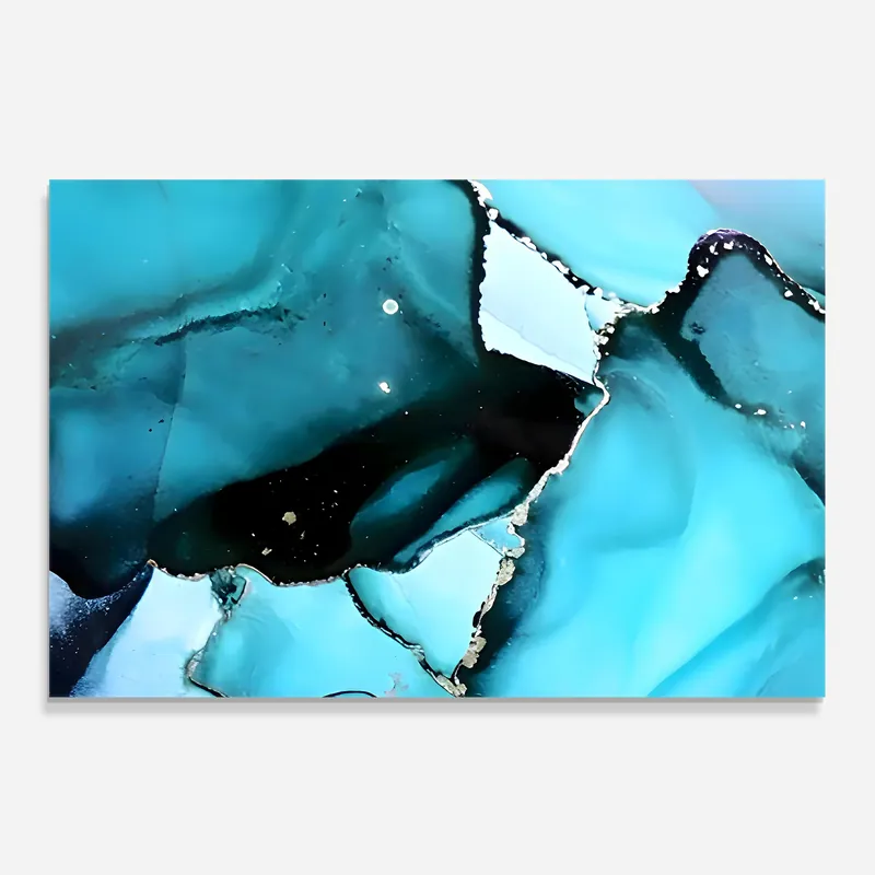 Küchenrückwand Glas Blue Paint Marble Direktkauf