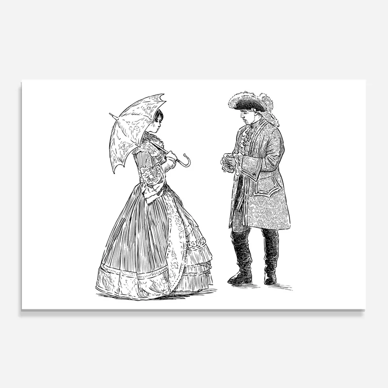 Küchenrückwand Glas Century Couple Direktkauf