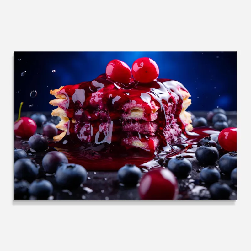 Top-Seller Küchenrückwand Glas Blueberry Syrup