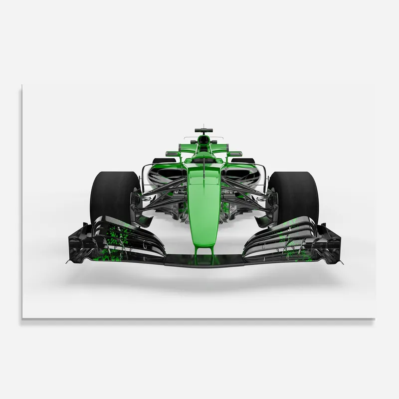 Küchenrückwand Glas Green F1 Car Saisonangebot