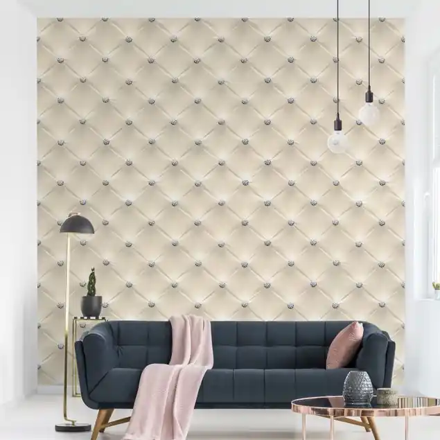 Jetzt Bestellen Diamant Creme Luxus Fototapete • Vliestapete + Kleister • hergestellt in Deutschland