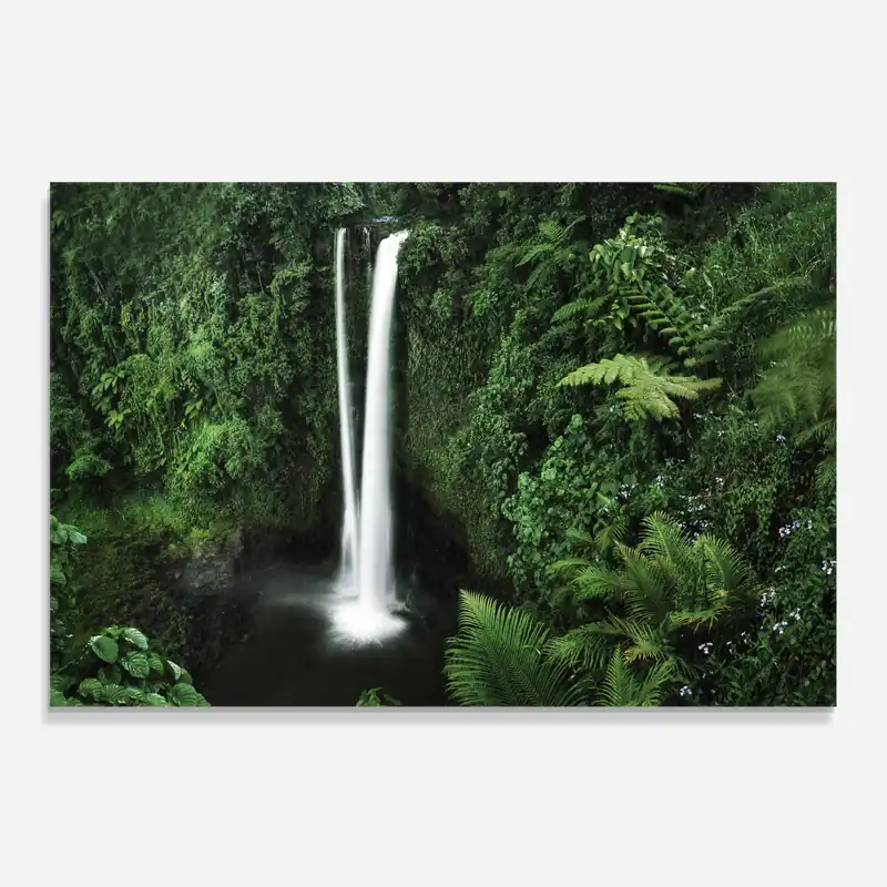 Küchenrückwand Glas Green Nature Waterfall Versand Am Gleichen Tag