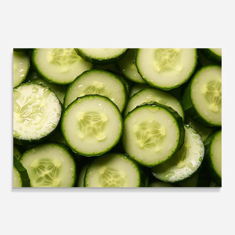 Echt Küchenrückwand Glas Fresh Cucumber