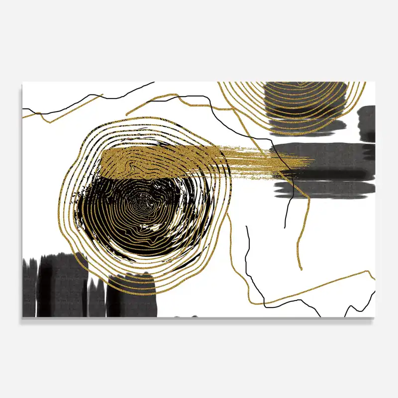 Heißes Angebot Küchenrückwand Glas Golden Grey Spiral