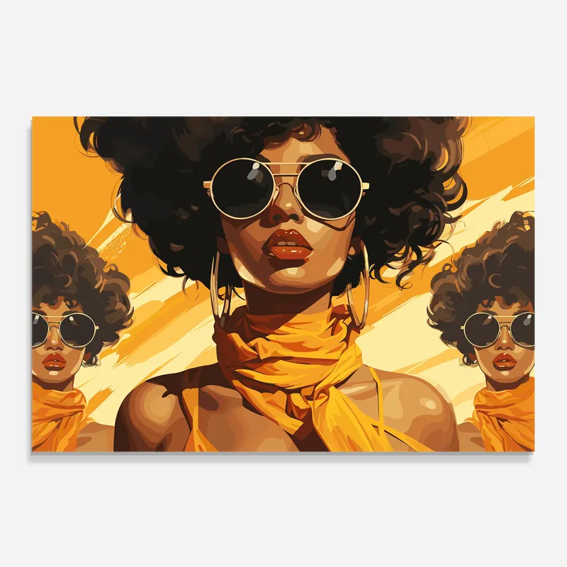 Mega-Angebot Küchenrückwand Glas Yellow African Scarf