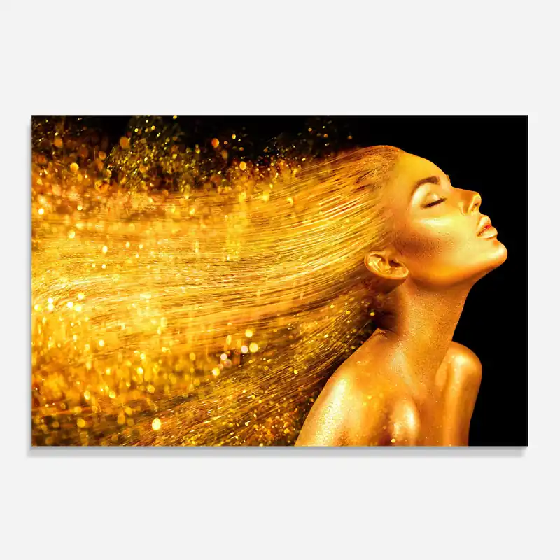 Küchenrückwand Glas Golden Girl Aktuell