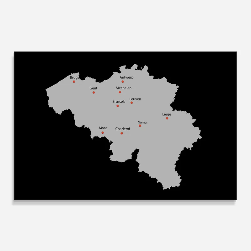 Küchenrückwand Glas Belgium Map Beliebt