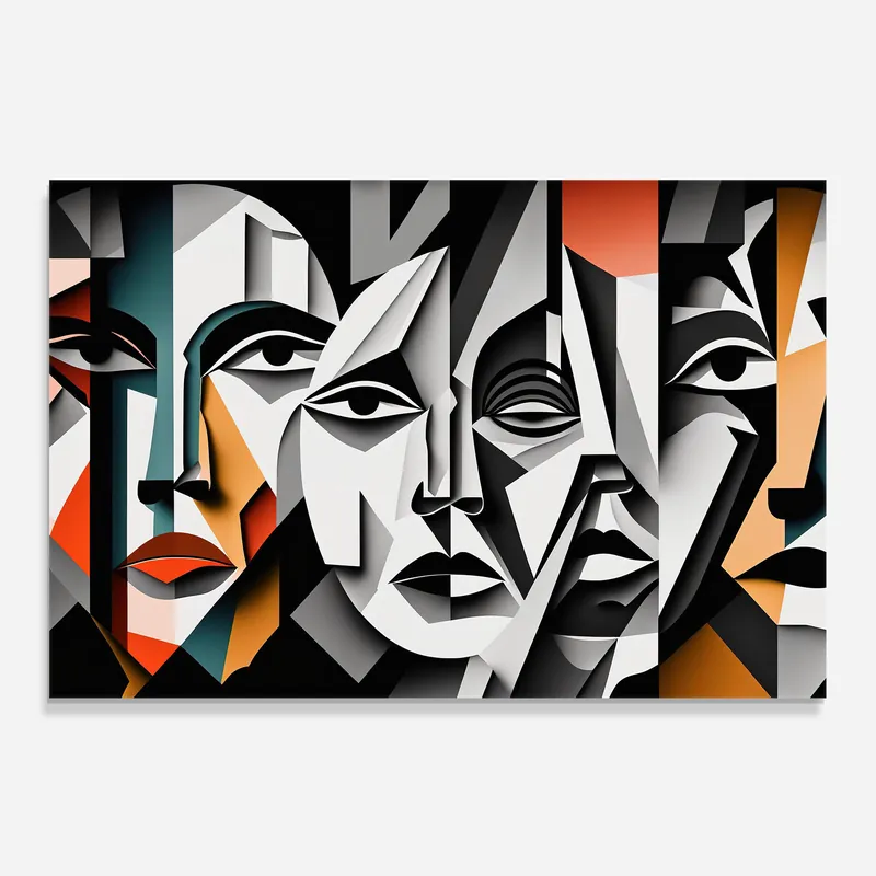 Küchenrückwand Glas Mix Faces Collage Saisonangebot