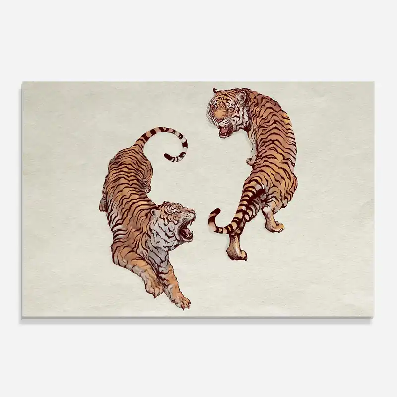 Sichere Zahlung Küchenrückwand Glas Tiger Fight