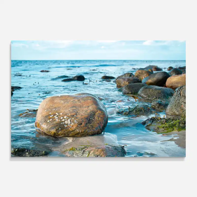 Preisreduziert Küchenrückwand Glas Beach Stones