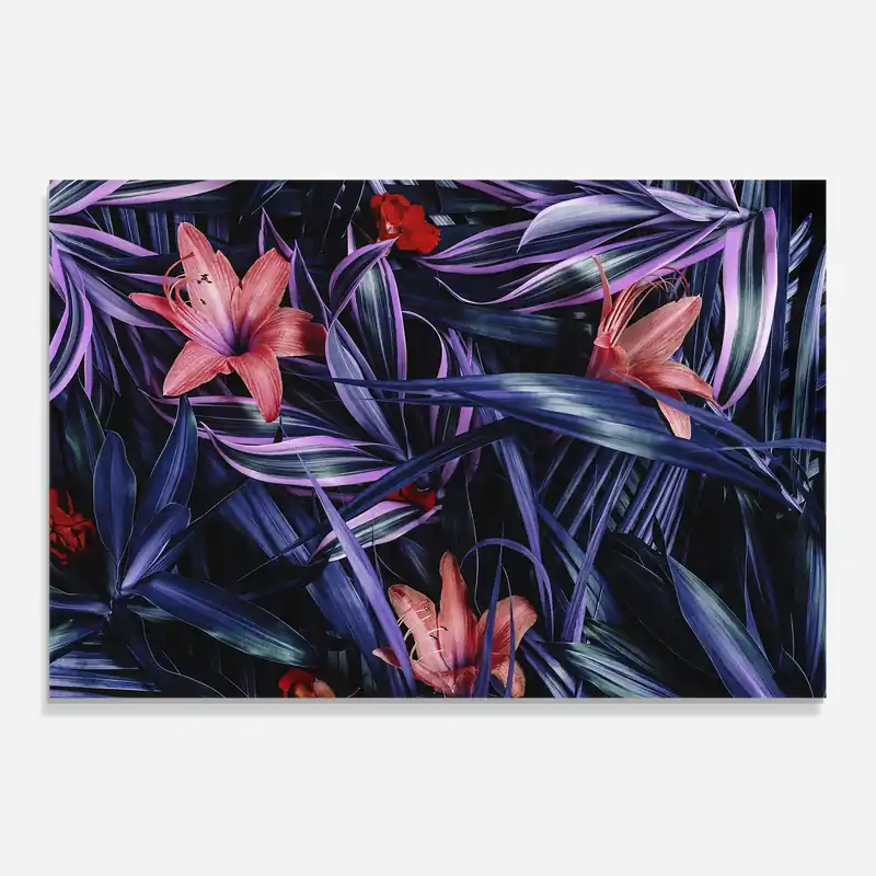 Kracherpreis Küchenrückwand Glas Pink Purple Exotic