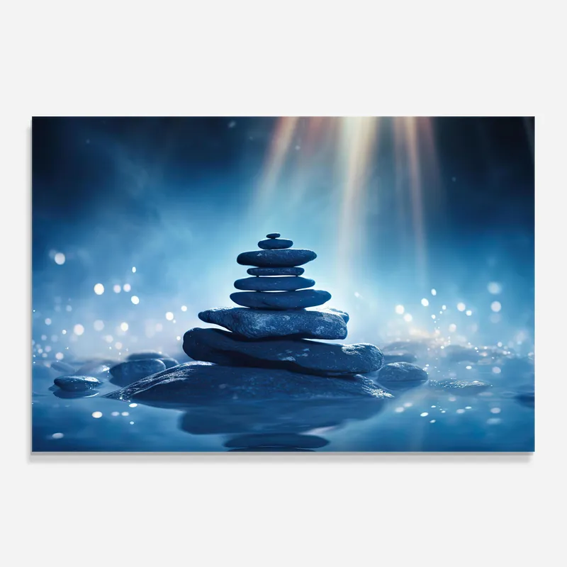 Sofort Bestellen Küchenrückwand Glas Blue Light Stone