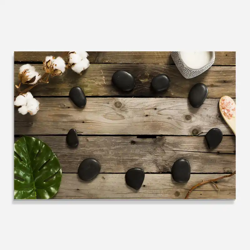 Küchenrückwand Glas Cotton Flowers Stones Sichere Zahlung