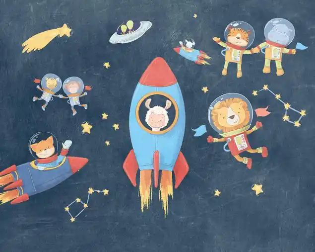 Markenware Friends in Space Fototapete