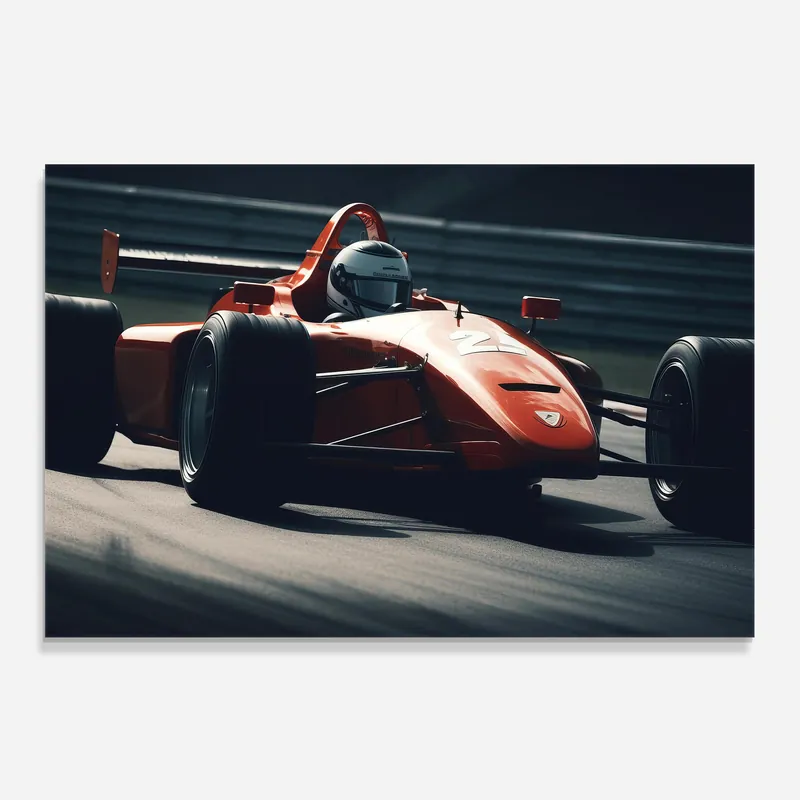 Küchenrückwand Glas Orange Car F1 Bestseller
