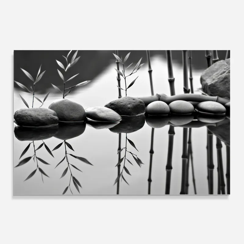 Sonderaktion Küchenrückwand Glas Bamboo Lake