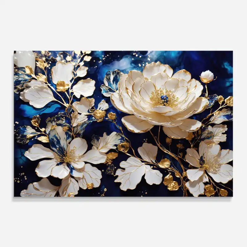 Direkt Vom Hersteller Küchenrückwand Glas Beautiful Golden White Rose