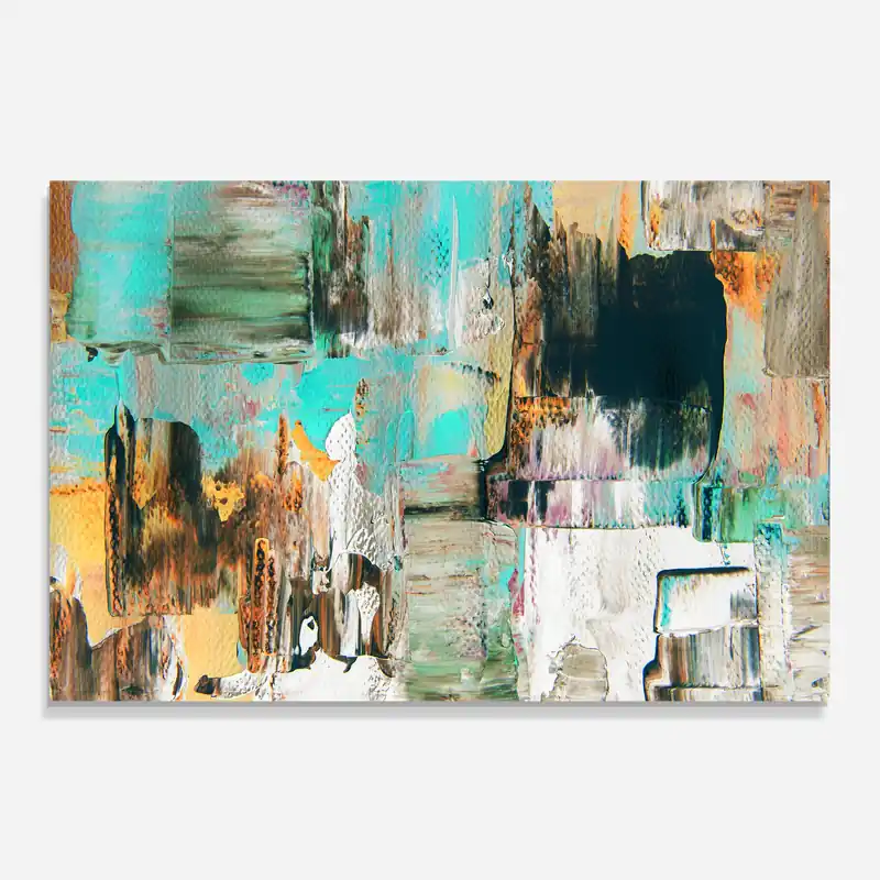 Küchenrückwand Glas Acrylic Textured Paint Aktuell