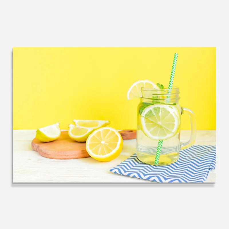 Küchenrückwand Glas Citrus Lemonade Water Preis Gesenkt