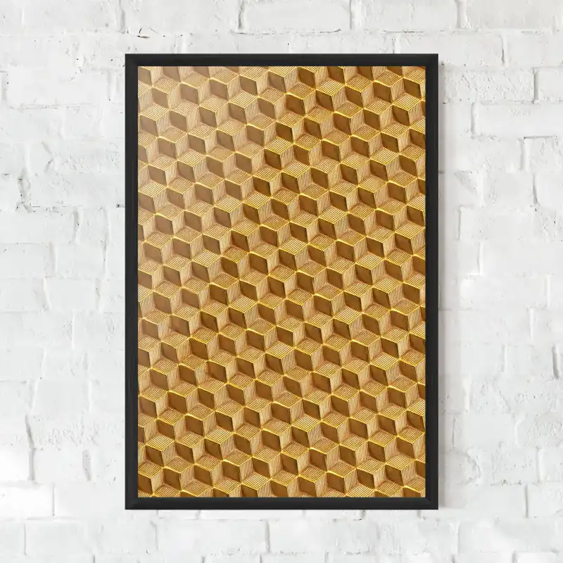 Gerahmte Poster Small Yellow Square Wochenendangebot