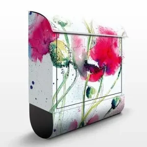 Painted Poppies                               Briefkasten Beliebt