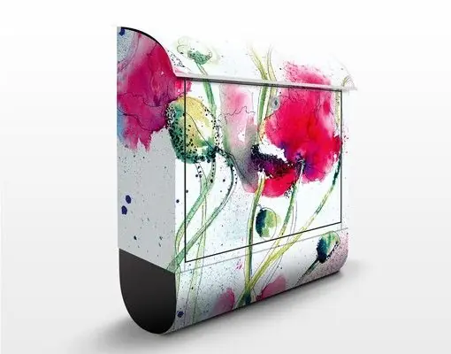 Painted Poppies Briefkasten Beliebt