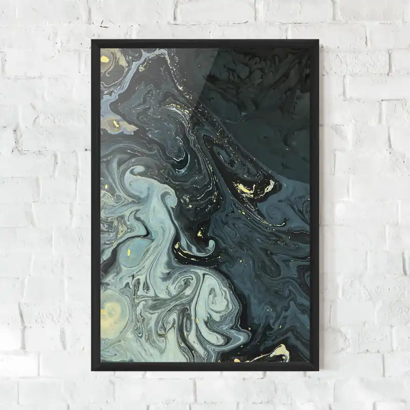 Gerahmte Poster Dark Green Painting Neu Im Sortiment
