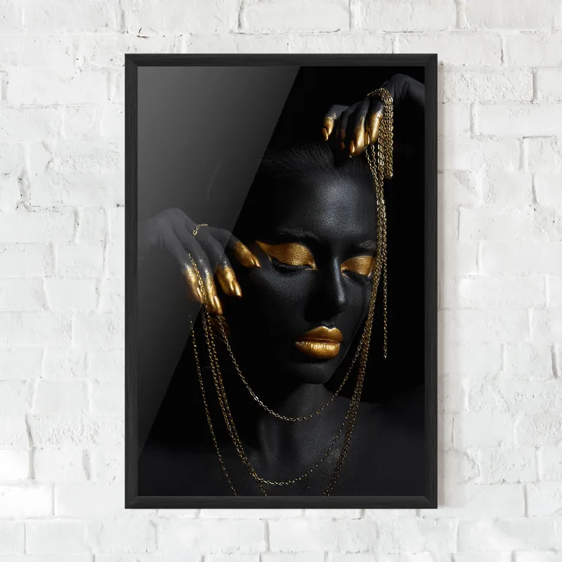 Gerahmte Poster Gold Black Skin Jetzt Bestellen