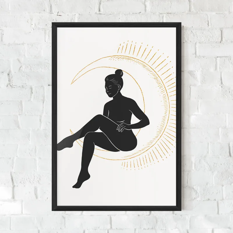 Gerahmte Poster Sitting On The Moon Finale Aktion